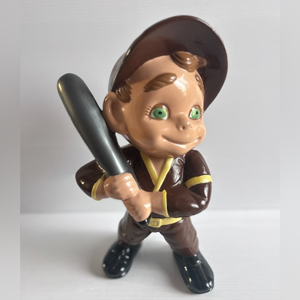 Vintage Ceramic Baseball Boy Figurine Japan 1984 Norman